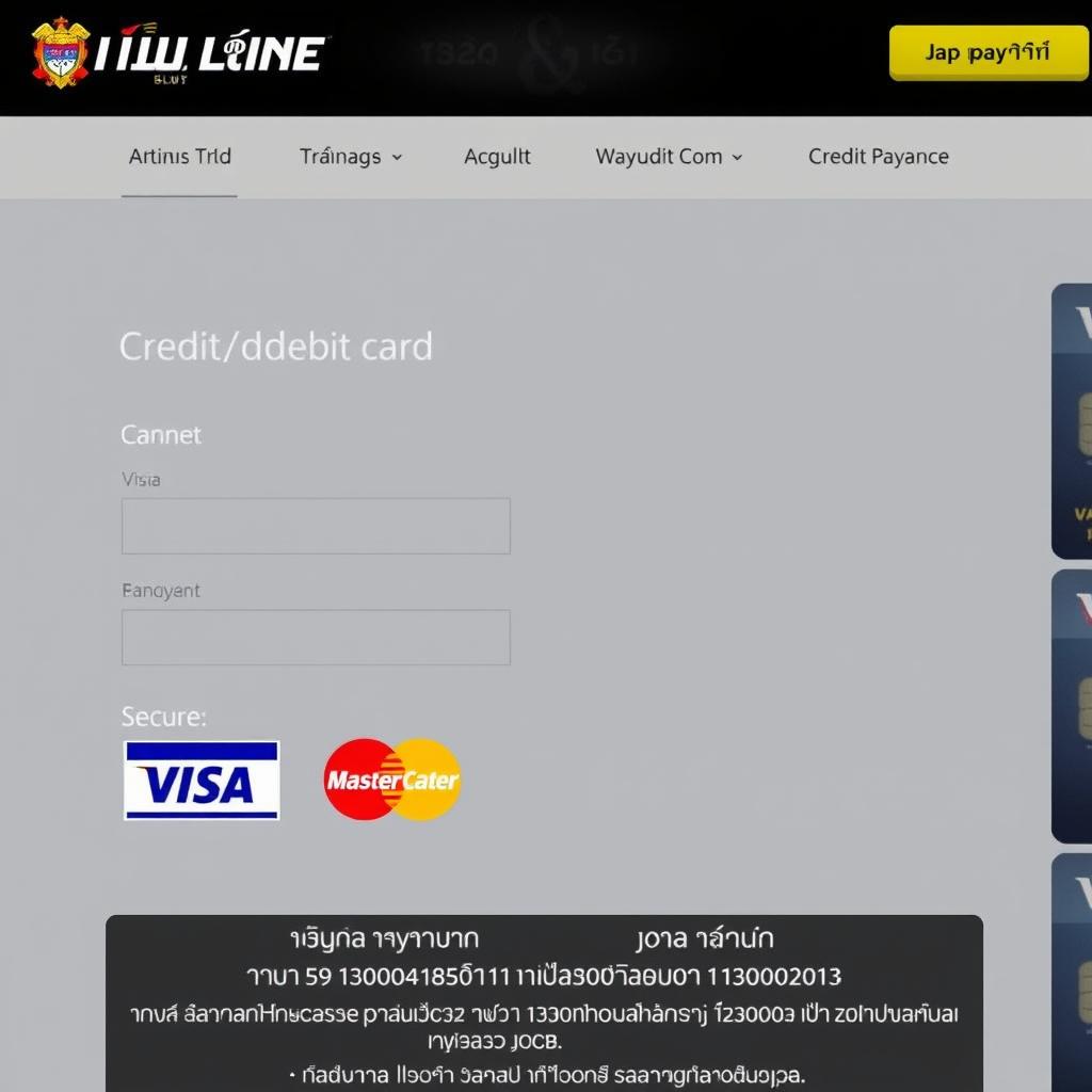 การใช้บัตรเครดิตและเดบิตสำหรับเล่นเกมสล็อตออนไลน์ได้เงินจริง