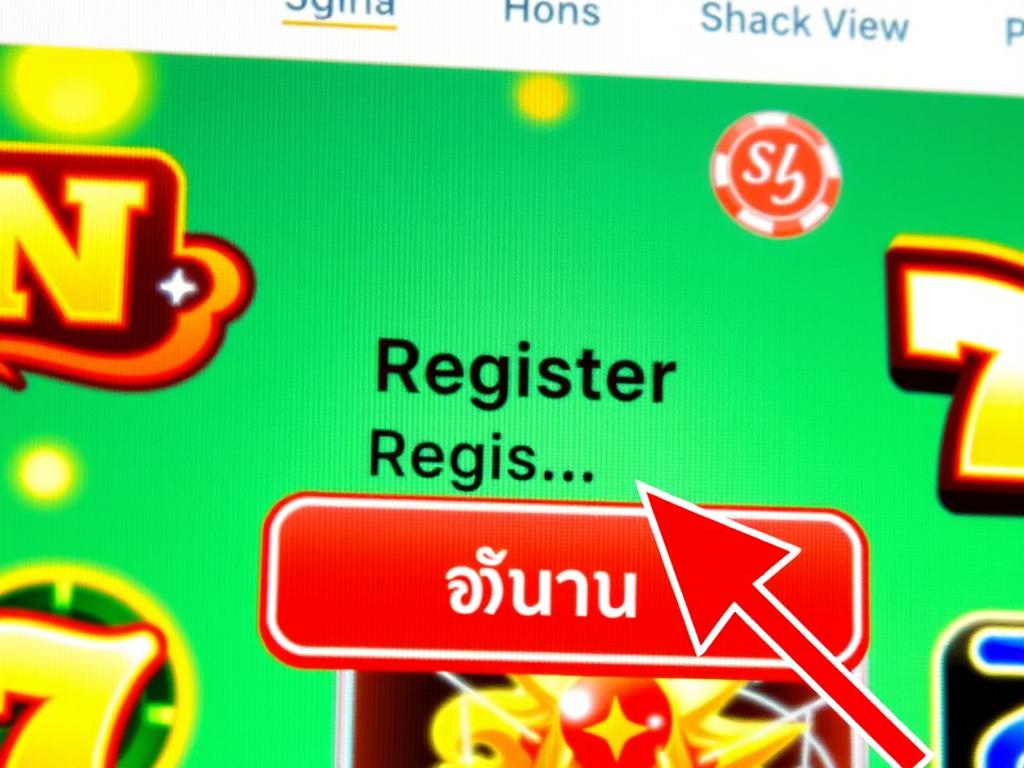 ปุ่มสมัครสมาชิกบนเว็บสล็อตออนไลน์ภาษาไทย