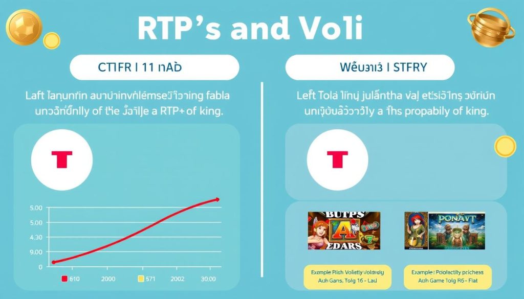 ภาพแสดงการคำนวณ RTP และความผันผวนของเกมสล็อตออนไลน์