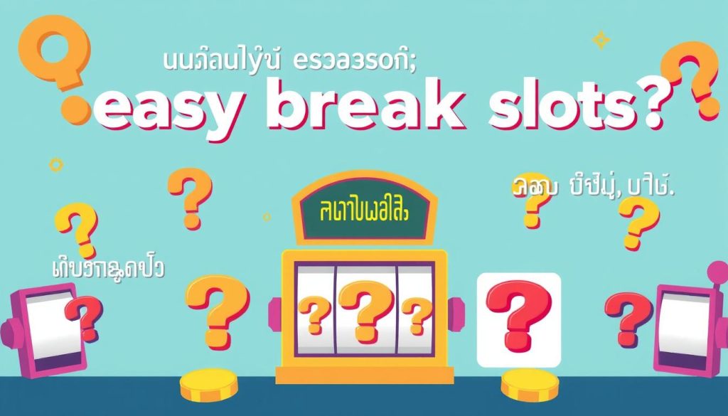 ภาพแสดงคำถามที่พบบ่อยเกี่ยวกับสล็อตแตกง่าย