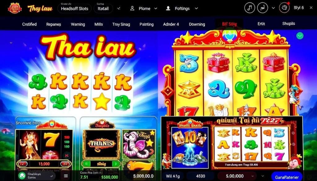 หน้าจอเกมสล็อตออนไลน์ยอดนิยมในประเทศไทย